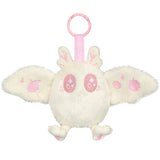 Plush toy with pink accents on a white background
