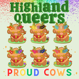 Pride Cow: Non-Binary Rainbow LGBTQIA+ Enamel Pin