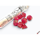 Chessex Dice: Shimmer Polyhedral Ignis Gold