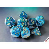 Chessex Dice: Gemini Polyhedral Green-Teal Gold