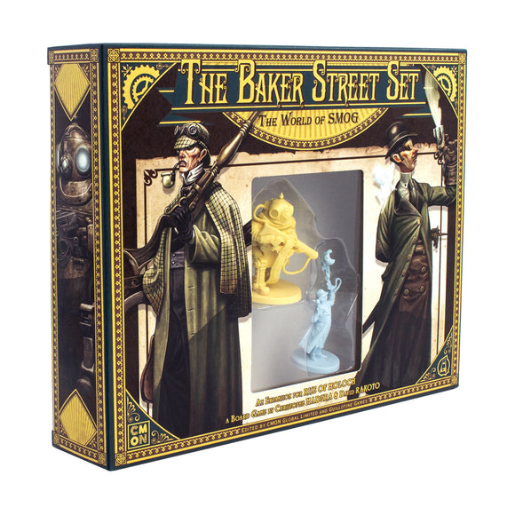 Box for 'The Baker Street Set' with characters and objects on a white background