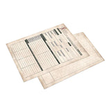 Two backgammon boards with grid lines on a white background
