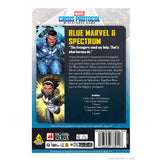 Marvel Crisis Protocol miniatures game packaging for Blue Marvel and Spectrum