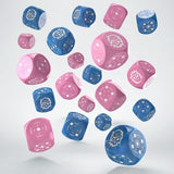 Crosshairs Compact D6 Dice Set: Blue & Pink