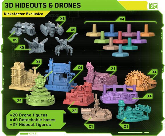 Cyberpunk 2077: Gangs of Night City - 3D Hideouts & Drones Kickstarter Exclusive Expansion