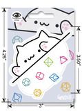 Sticker: Kawaii Dice Cat Waterproof Die Cut