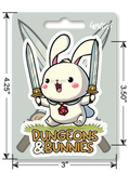 Sticker: Dungeons & Bunnies Waterproof Die Cut