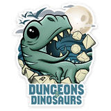 Sticker: Dungeons & Dinosaurs Waterproof Die Cut