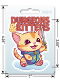 Sticker: Dungeons & Kittens Waterproof Die Cut