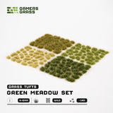 Gamers Grass Tufts: Green Meadow Set- Wild