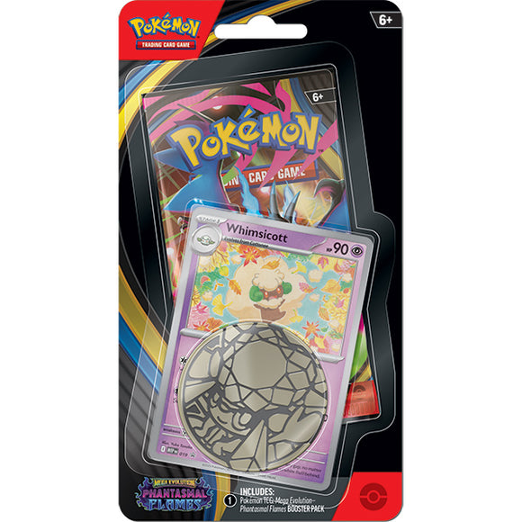 Pokémon trading card game packaging with Whimsicott card