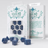 Dice Set: Elvish Cobalt & Silver