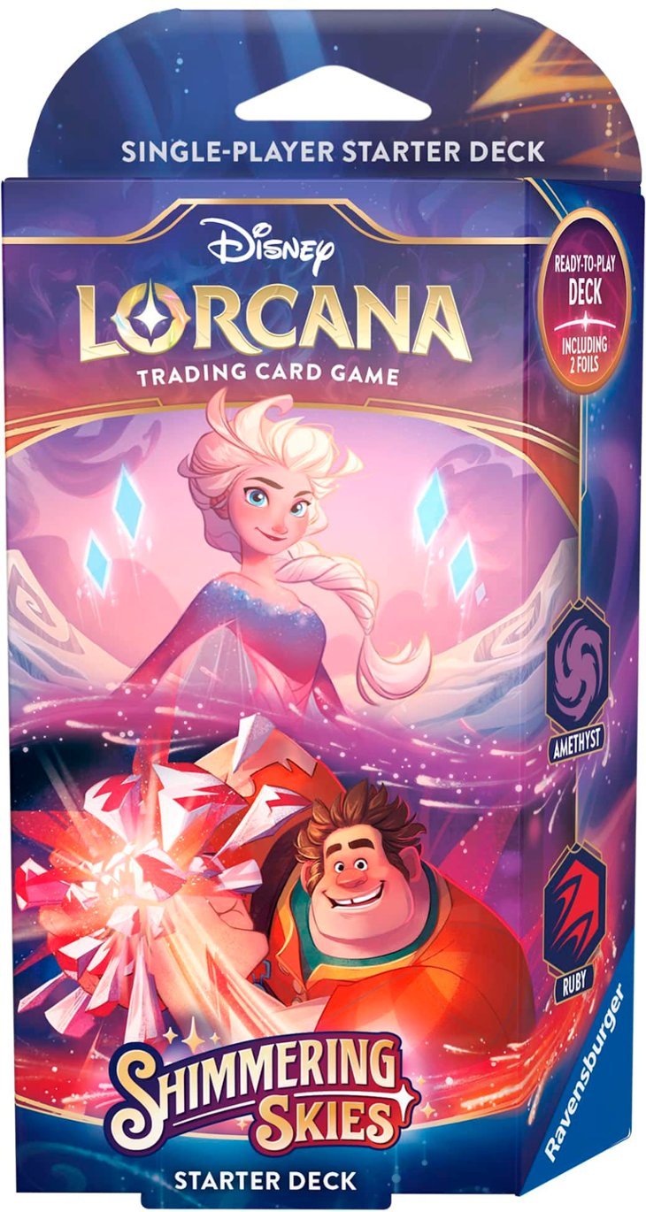 Disney Lorcana Shimmering Skies Starter Deck Amethyst/Ruby