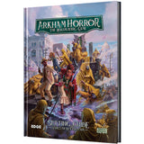 Arkham Horror: The Roleplaying Game Setting Guide for Sons of New Orleans, published by Edge. The book cover features a detailed fantasy illustration of characters in yellow robes in an urban fantasy setting.