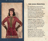Card featuring 'The High Priestess' with a description of its meaning.