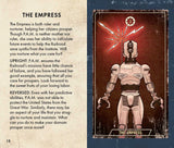 Card featuring a robot with text on a blue and beige background
