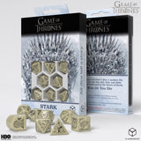 Game of Thrones dice set with packaging on a white background