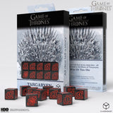 Game of Thrones dice set with packaging on a white background