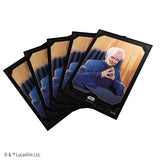 Set of trading cards featuring a character from Star Wars with a black border.
