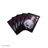 Set of trading cards featuring a character from 'Star Wars' on a white background