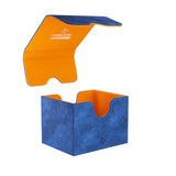 GameGenic Sidekick 100+ Card Convertible Deck Box - XL Blue/Orange EXCLUSIVE LINE