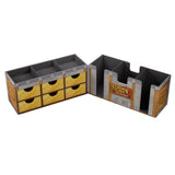 Storage box with compartments and drawers, featuring 'Clash of Clans' branding.
