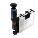 Card case with black hexagonal tube attatched