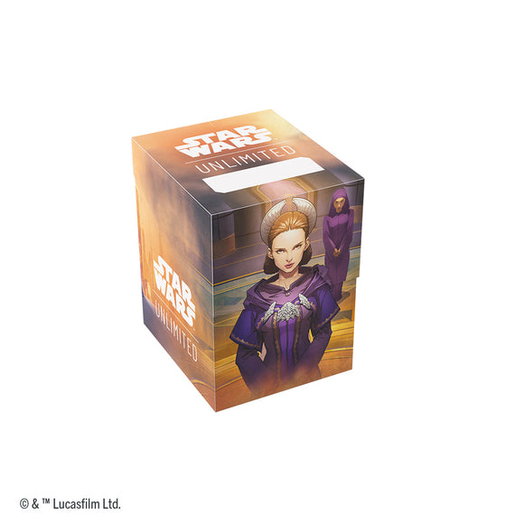 Star Wars Unlimited trading card game box with character illustration on a white background