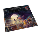 Arkham Horror board game mat with a dark fantasy scene on a white background