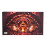 Game mat with eye design featuring Gamegenic logo on a white background