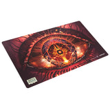 Mouse pad with eye design on a white background