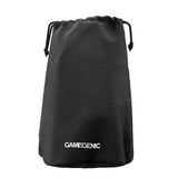 Black drawstring bag with 'GAMEGENIC' branding on a white background