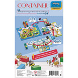 Board game packaging for 'Container' by allplay on a blue background