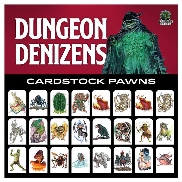 Dungeon Denizens: Cardstock Pawns (5E or DCC Editions)
