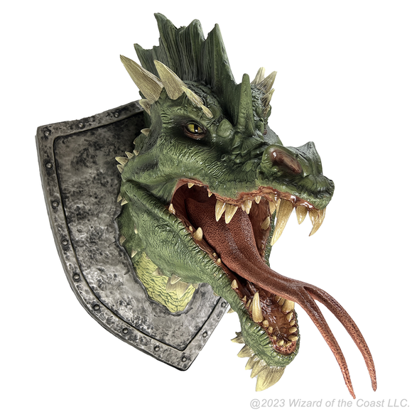 D&D Replicas of the Realms: Green Dragon Trophy Plaque