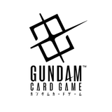 Gundam Card Game logo with stylized design and text on a white background