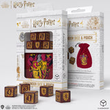 Harry Potter Dice Set: Gryffindor Dice & Pouch (5-Set)