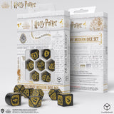Harry Potter Dice Set: Hufflepuff Modern Black (7-Set)
