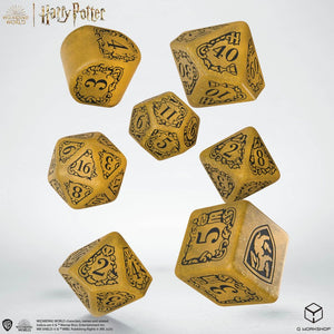 Harry Potter Dice Set: Hufflepuff Modern Yellow (7-Set)