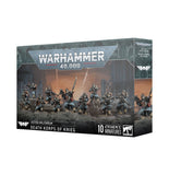 Warhammer 40,000 game box with miniatures on a white background