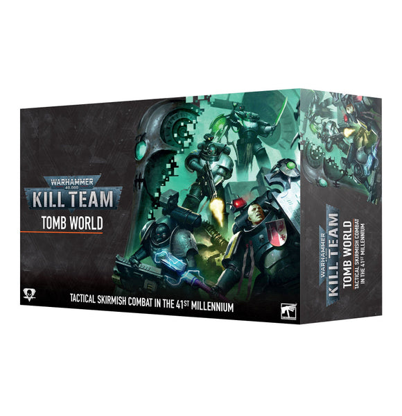 Warhammer Kill Team Tomb World game box on a white background