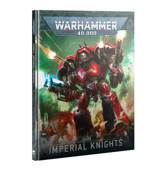 Warhammer 40,000 Codex Imperial Knights book cover with robot illustration