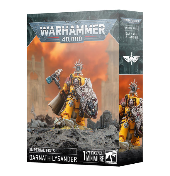 Warhammer 40,000 Imperial Fists Darnath Lysander miniature packaging