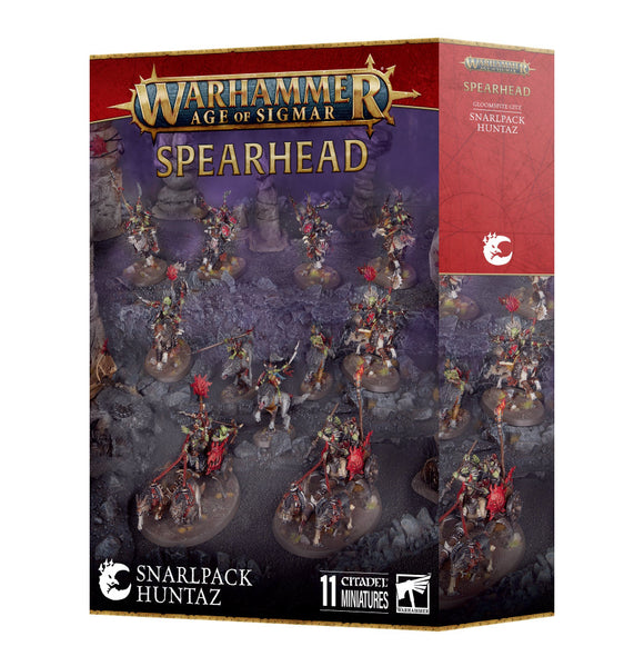 Warhammer Age of Sigmar Spearhead game box with miniatures on a white background