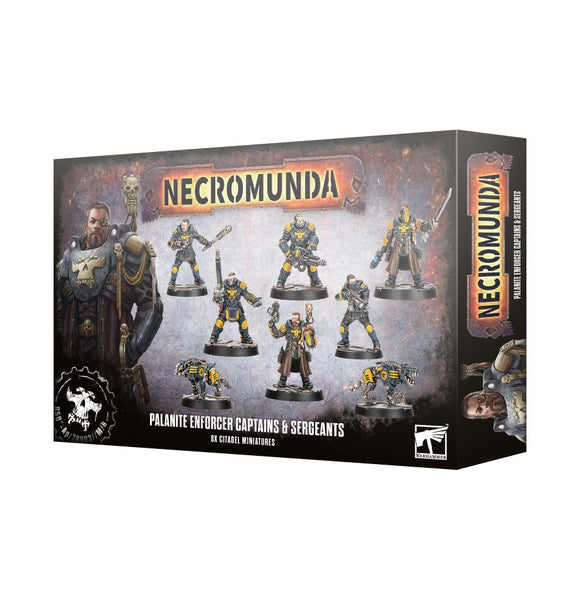 Necromunda miniatures box set packaging with figures on a white background