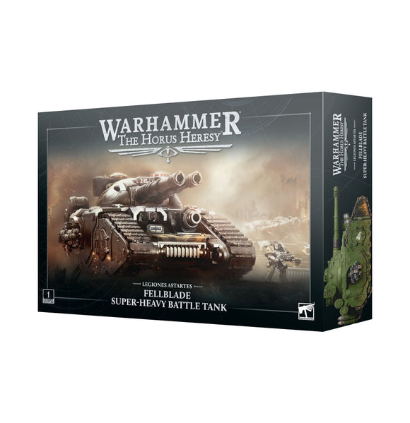 Box for 'The Horus Heresy' game featuring a super-heavy battle tank.