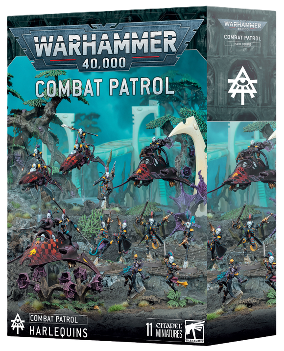 Warhammer 40,000 Combat Patrol game box with miniatures and scenery