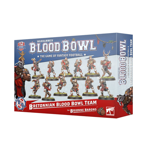 Box of Blood Bowl game with figurines on a white background