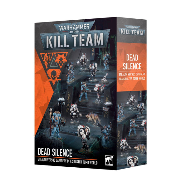 Warhammer 40,000 Kill Team Dead Silence game box on a white background