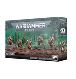 Warhammer 40,000 game box with miniatures on a white background